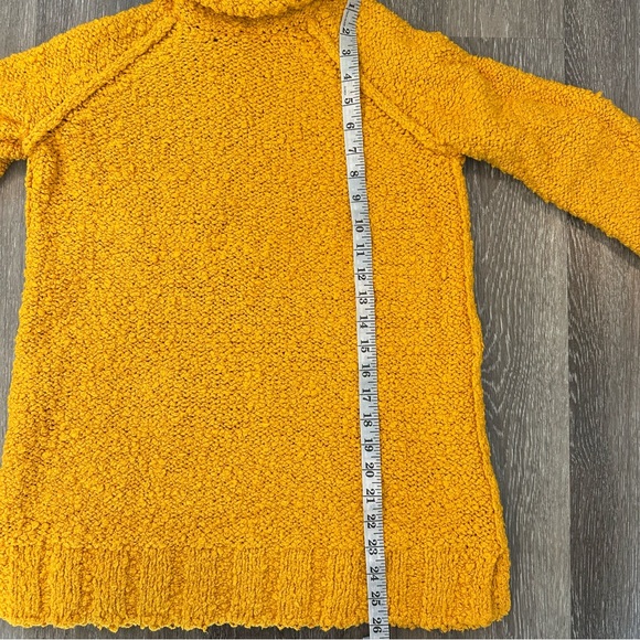Anthropologie Moth Juliette Turtleneck Chunky Knit Sweater in Mango size X-Small - Picture 9 of 9